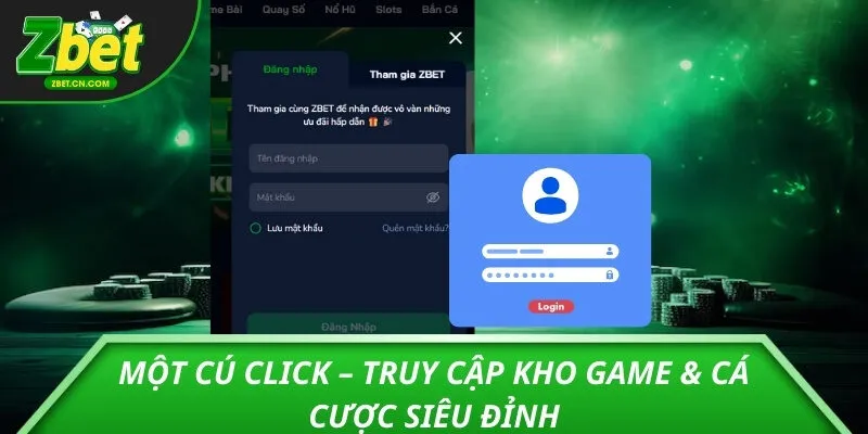 Một cú click – Truy cập kho game & cá cược siêu đỉnh